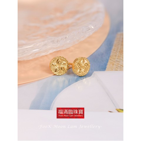 999.9足金精品耳環